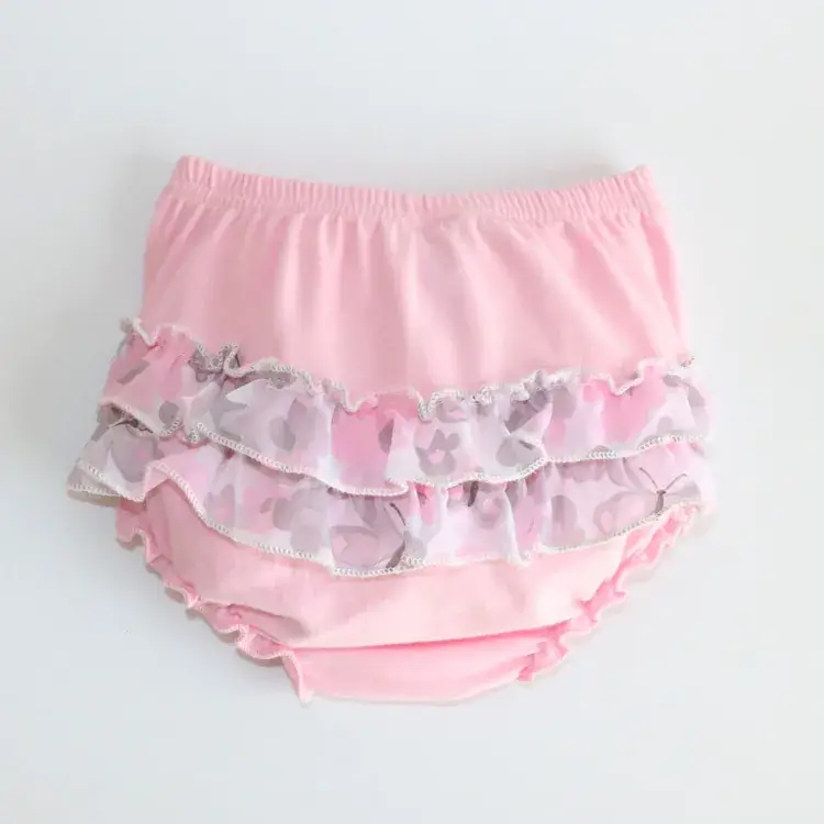 Cute Face Printed Cotton Baby Shorts White 0-3Y - Image 11