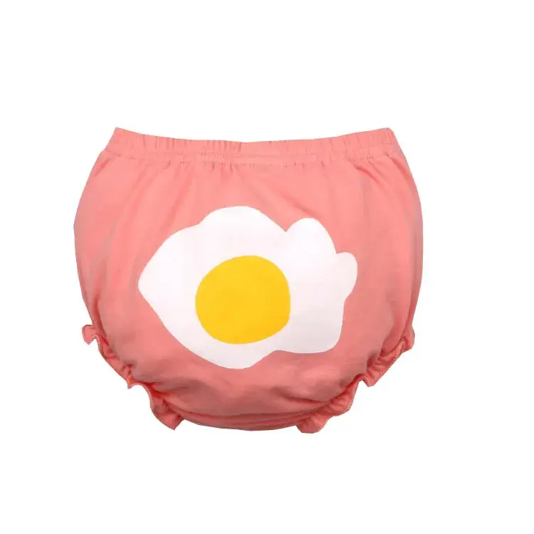 Cute Face Printed Cotton Baby Shorts White 0-3Y - Image 17