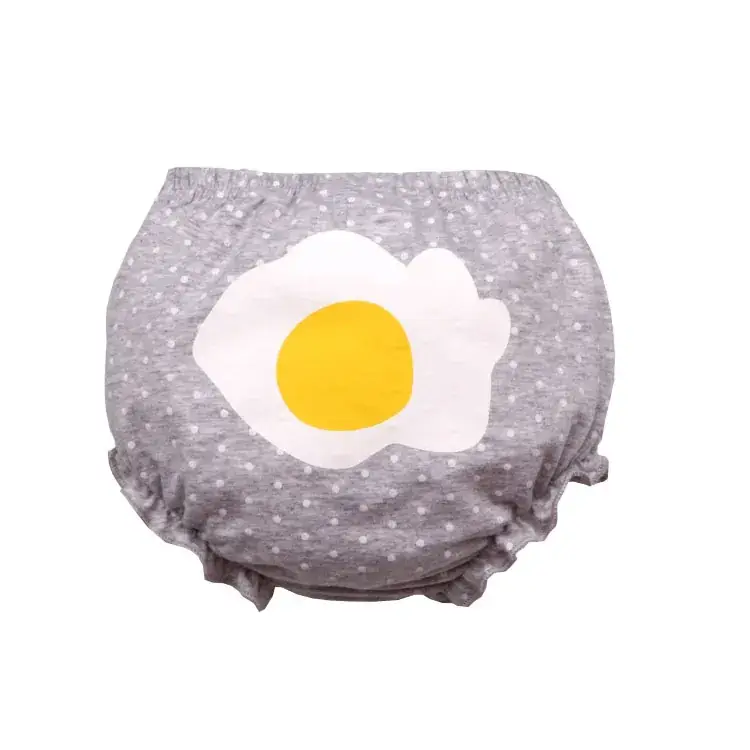 Cute Face Printed Cotton Baby Shorts White 0-3Y - Image 20