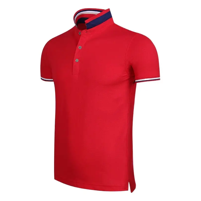 Men Light Blue Polo T-Shirt with Embroidered Logo