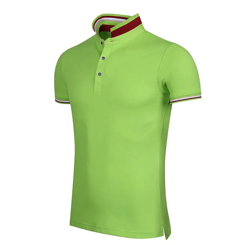 Men Light Blue Polo T-Shirt with Embroidered Logo - Image 10