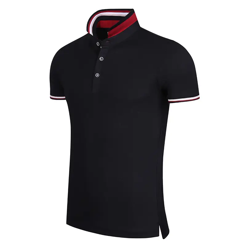 Men Light Blue Polo T-Shirt with Embroidered Logo - Image 5