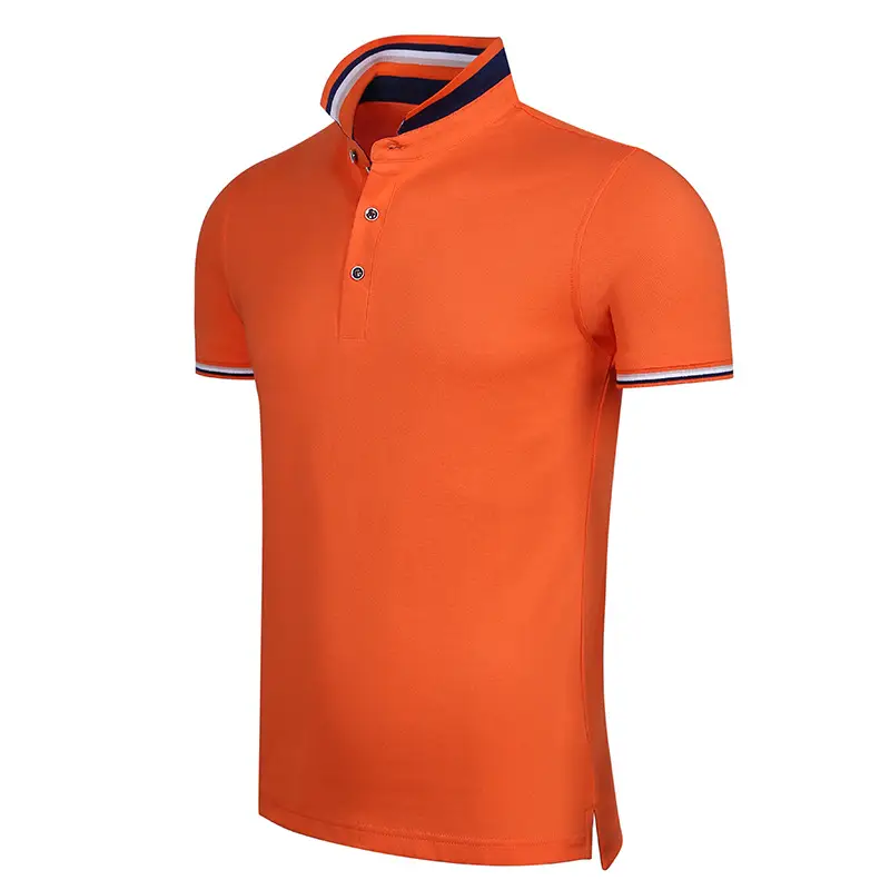 Men Light Blue Polo T-Shirt with Embroidered Logo - Image 9