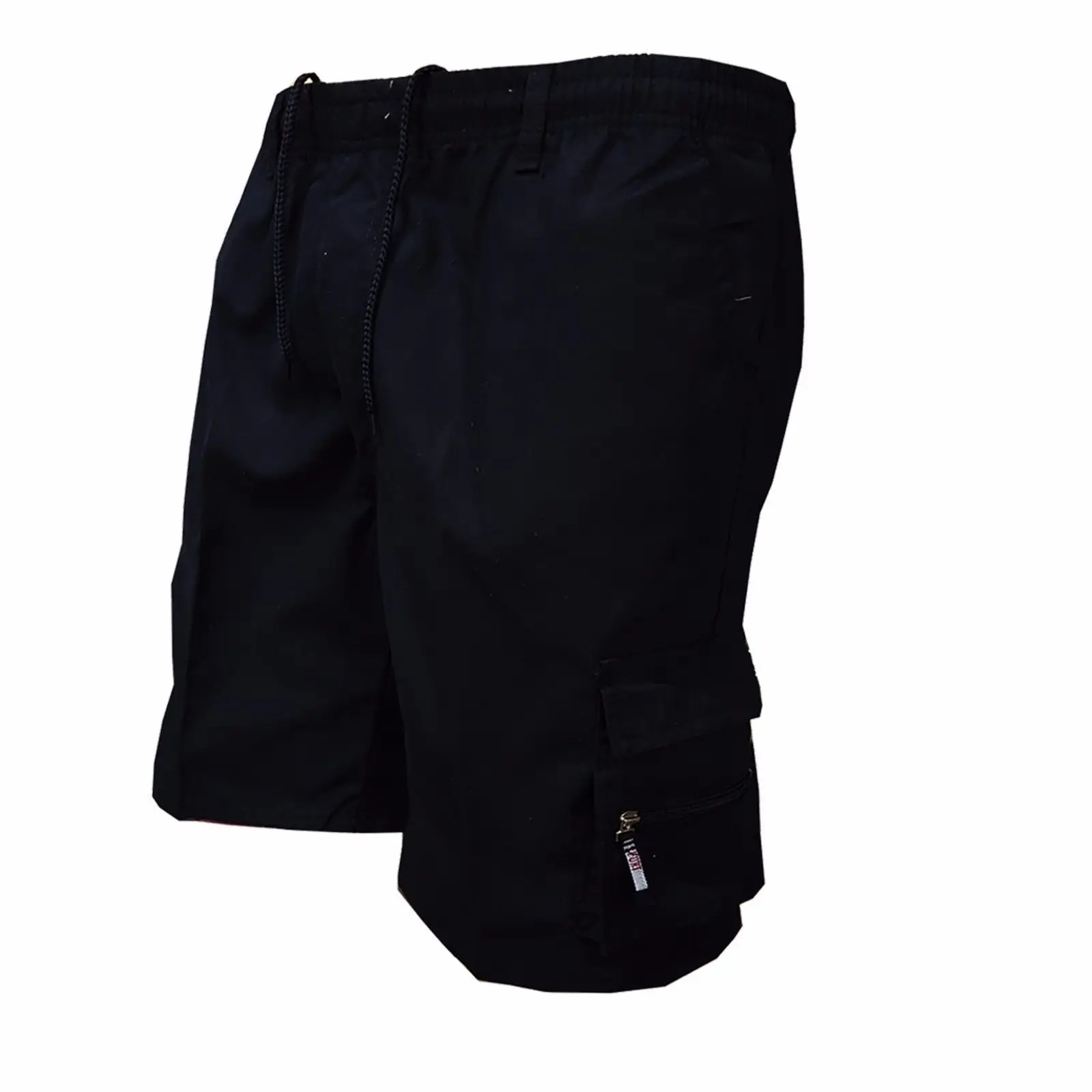 Men's Light Grey Multi-Pocket Cargo Shorts - Image 10