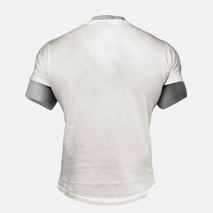 Men's Pure Cotton Slim Fit T-Shirt White - Image 7