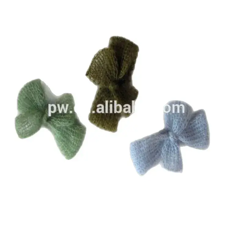 Grey High-End Mohair Baby Headband Set