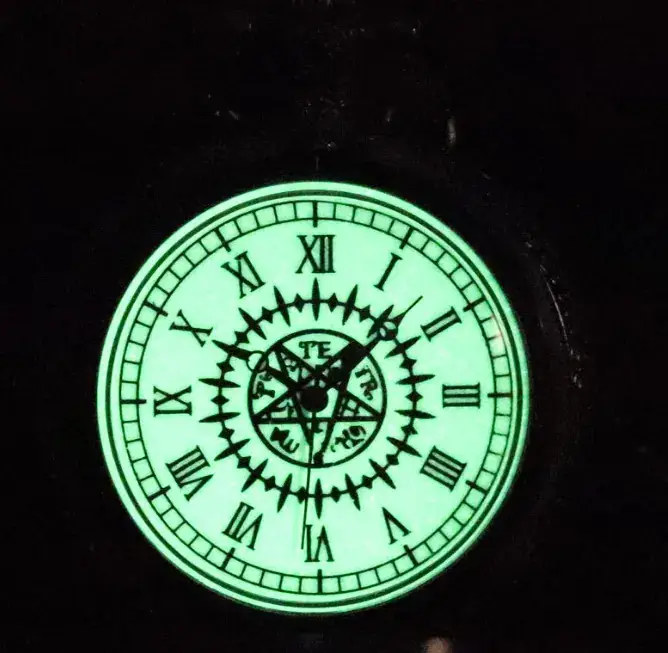 Black Deacon Pocket Watch with Chain Strap
