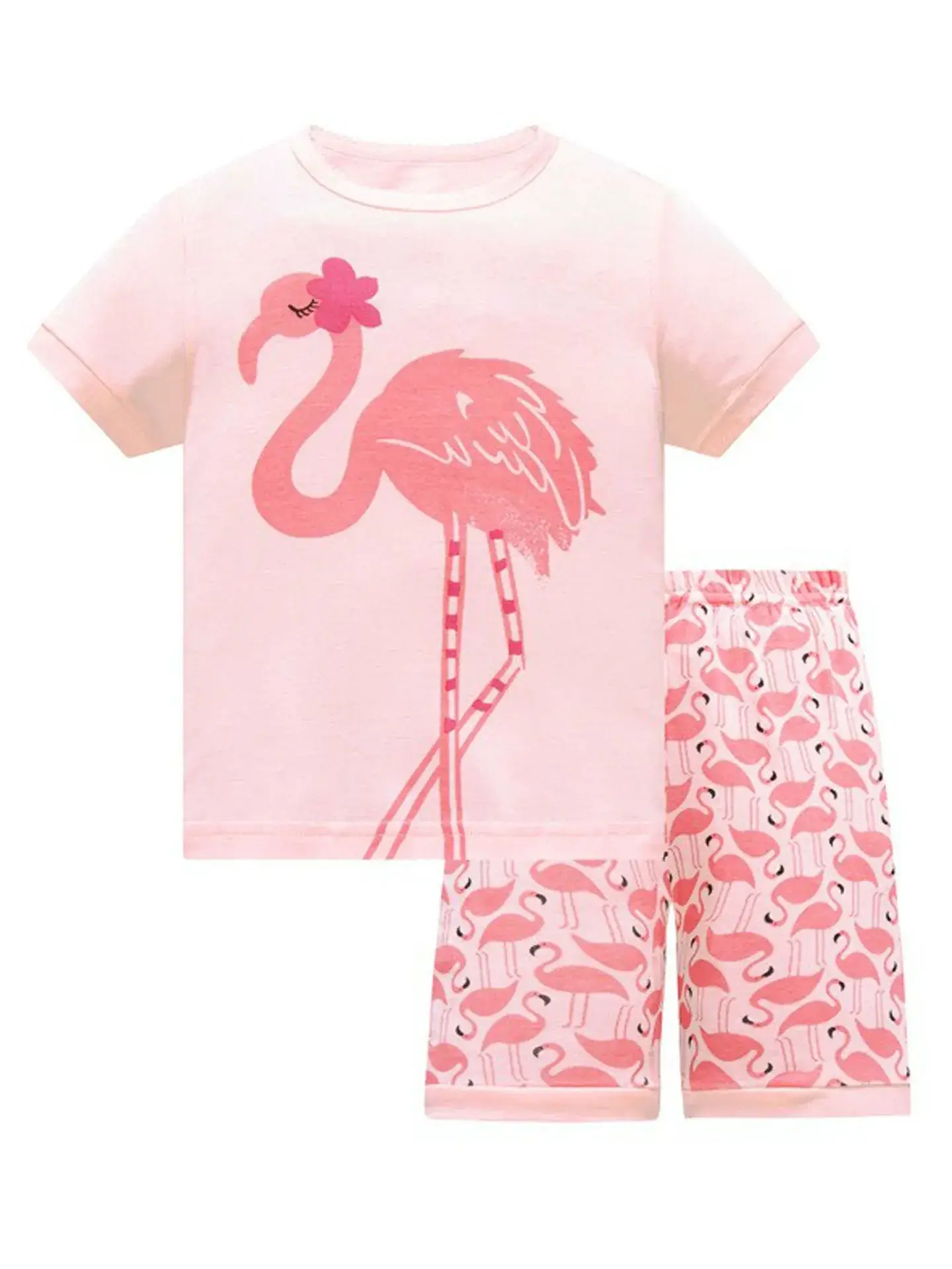 Baby Unicorn Cotton Pajamas Pink Set - Image 8