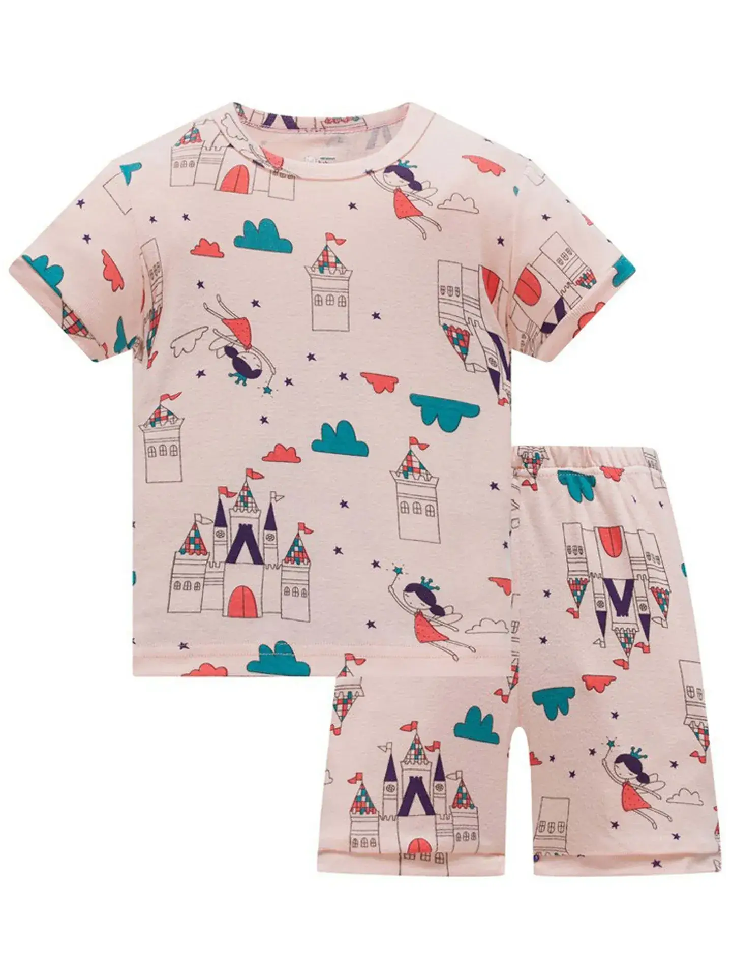 Baby Unicorn Cotton Pajamas Pink Set - Image 9