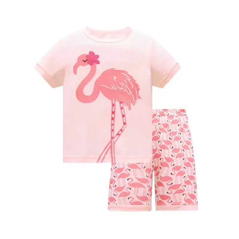 Baby Unicorn Cotton Pajamas Pink Set - Image 2