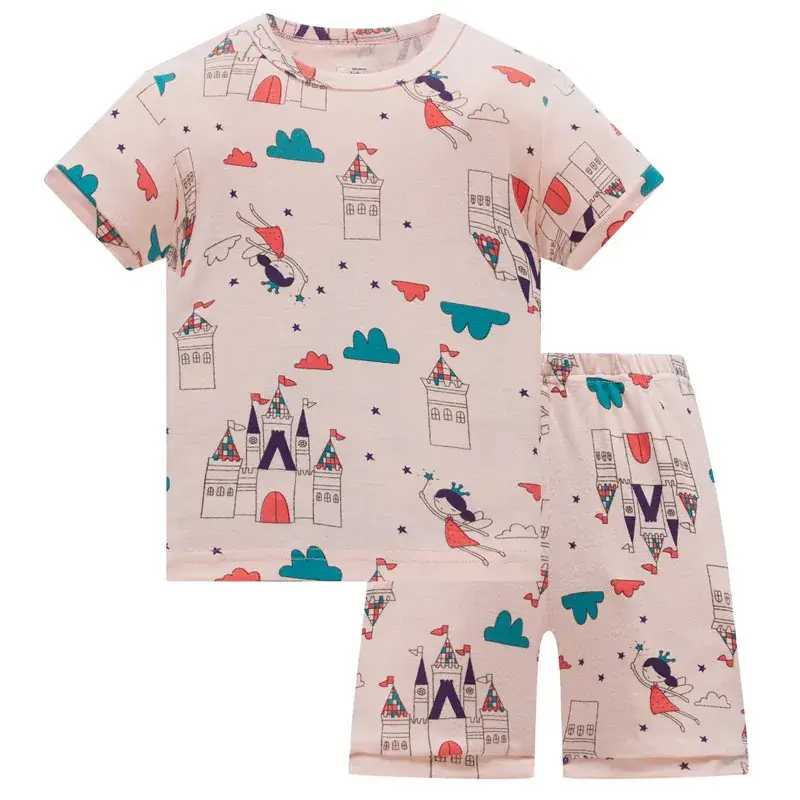 Baby Unicorn Cotton Pajamas Pink Set - Image 4
