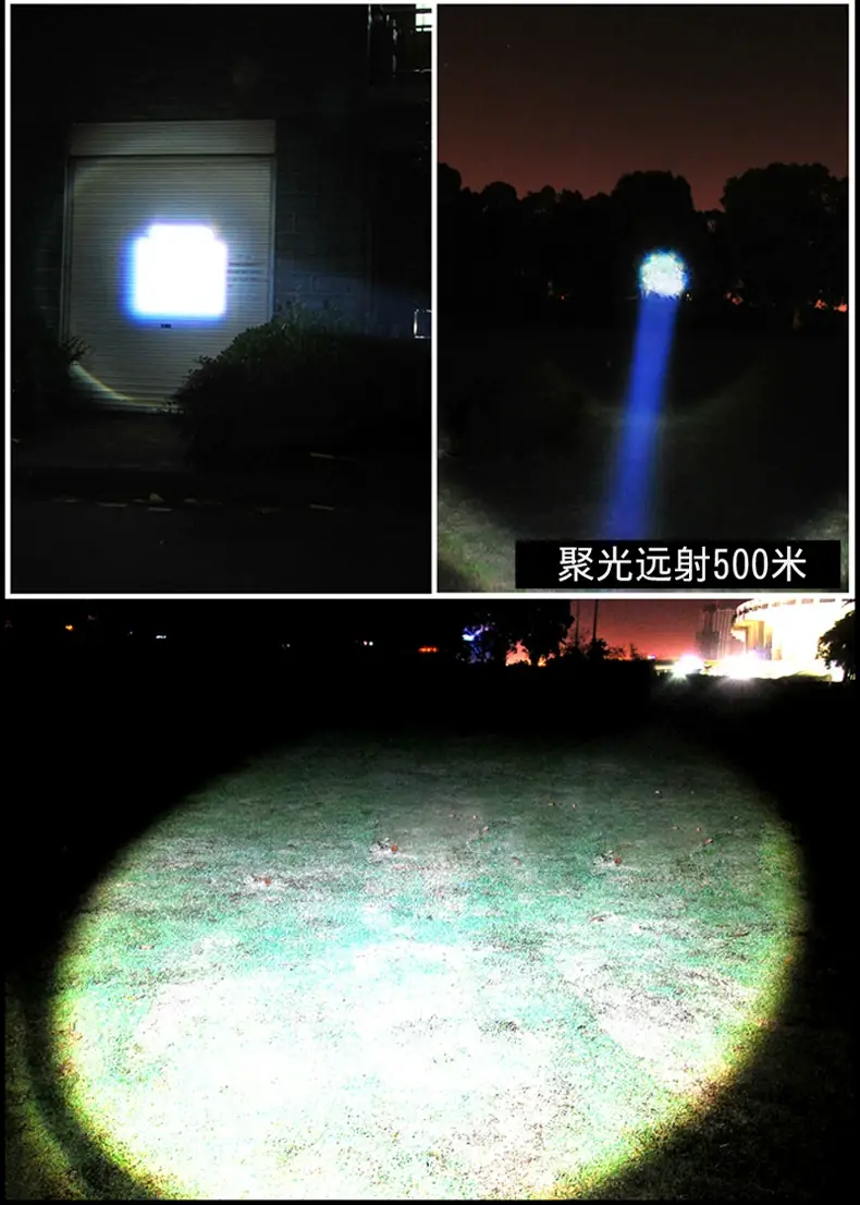 Rechargeable Aluminum Flashlight Multi-Function Outdoor Long-Range — feature 33