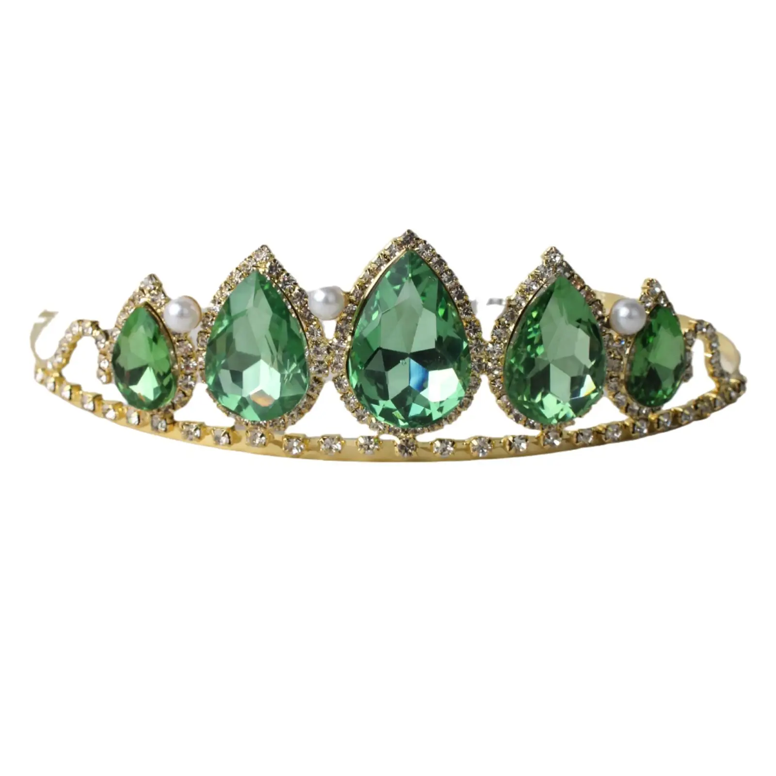 Purple Pearl Diamond Hair Crown for Women - Image 8