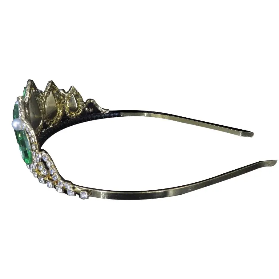 Purple Pearl Diamond Hair Crown for Women