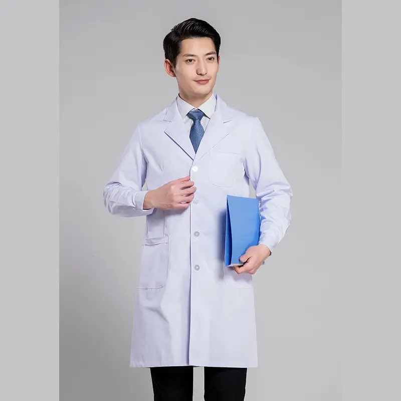 Nightingale Men's White Medical Coat Winter Summer Doctor's Overalls - Image 8