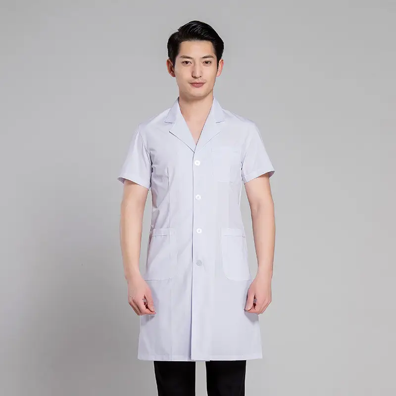 Nightingale Men's White Medical Coat Winter Summer Doctor's Overalls - Image 10