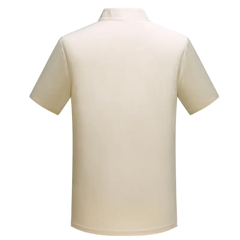 Men's White Embroidered Dragon Tea House Work Suit - Image 10