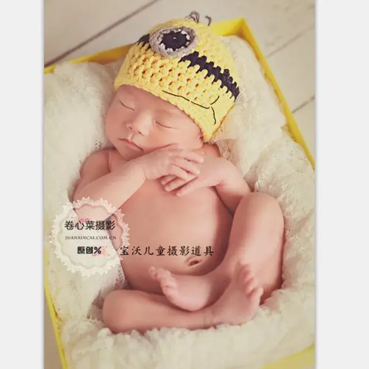 Baby Hat Handwoven Cotton Newborn Props