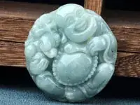 White Jade Pendant with Guanyin Buddha Design — feature 4