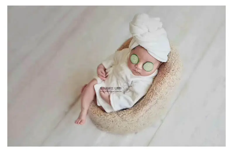 Newborn Bathrobe Pajamas Thickened Coral Fleece Photo Studio — feature 14