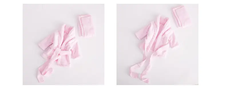 Newborn Bathrobe Pajamas Thickened Coral Fleece Photo Studio — feature 3