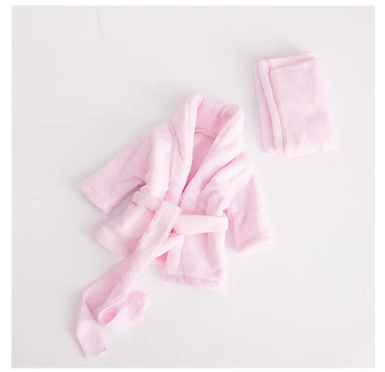 Newborn Bathrobe Pajamas Thickened Coral Fleece Photo Studio — feature 8