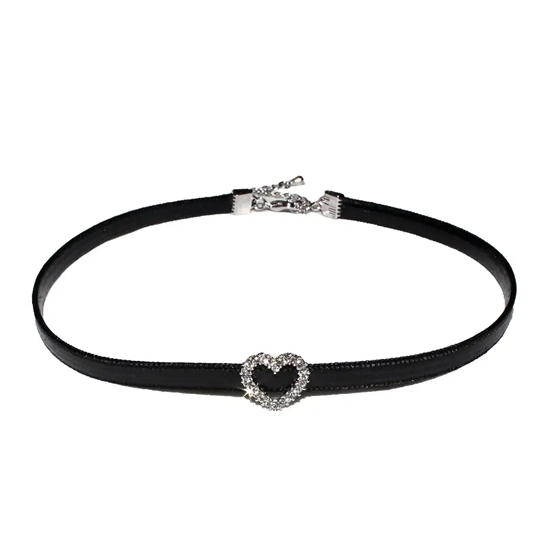 Japanese Korean Style Love Necklace Collar Women's Choker Peach Heart - Image 7