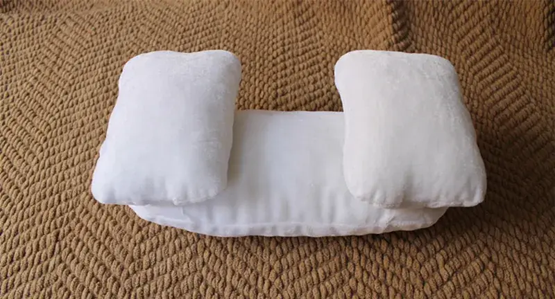 Newborn Photography Pillow Gray Velvet 3-Piece Set — feature 13