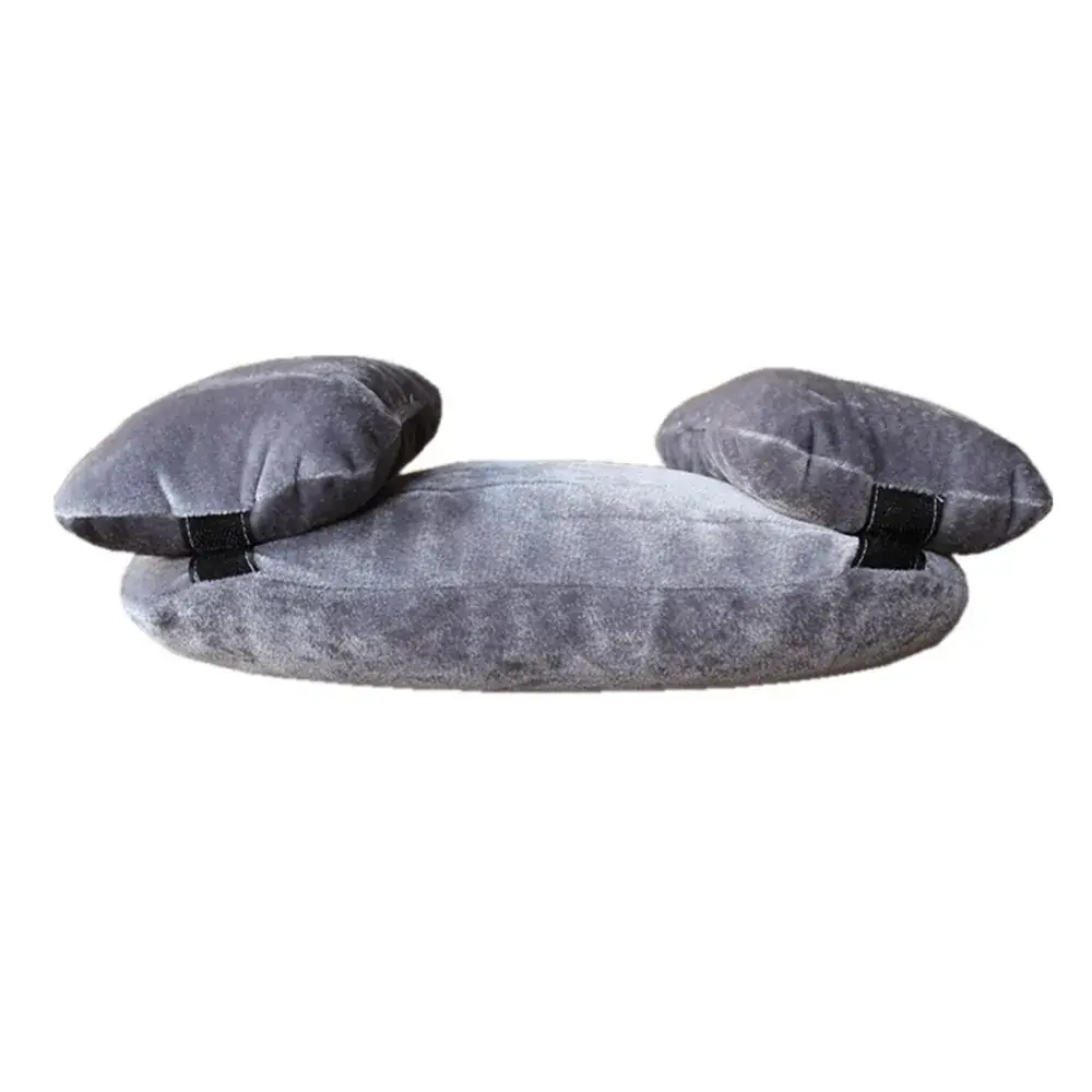 Newborn Photography Pillow Gray Velvet 3-Piece Set - Image 2
