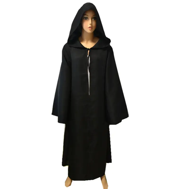 Star Wars Coffee Black Hooded Cloak Cape Halloween Dress