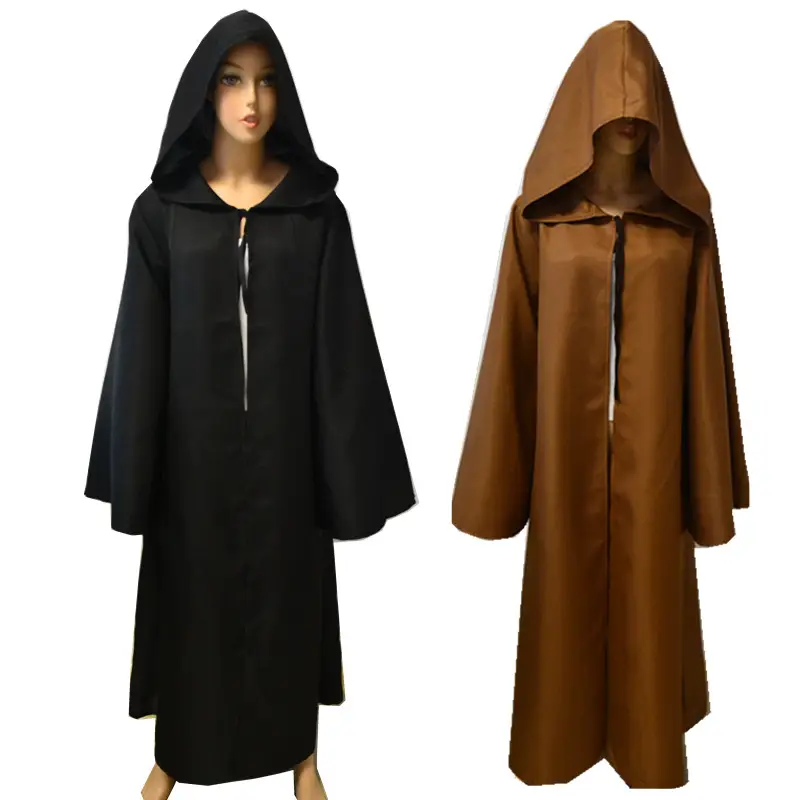 Star Wars Coffee Black Hooded Cloak Cape Halloween Dress — feature 5