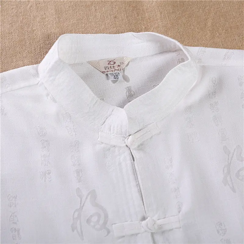 Men Long Sleeve Chinese Tang Suit Light Grey — feature 16