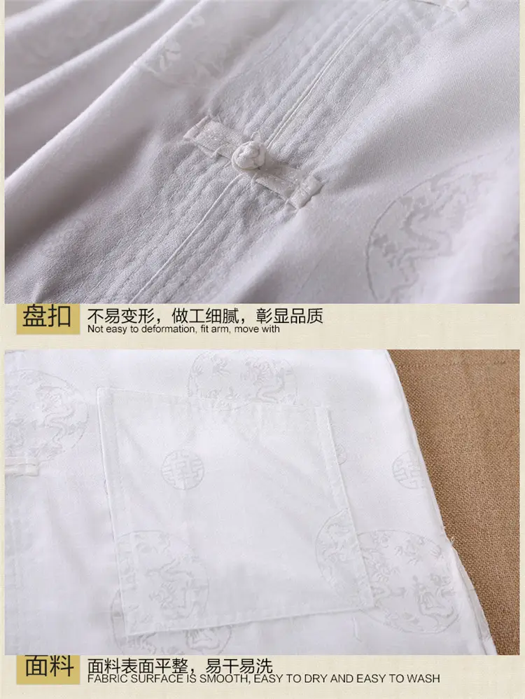 Men Chinese Tang Suit Summer Autumn Elderly Casual Dress — feature 13
