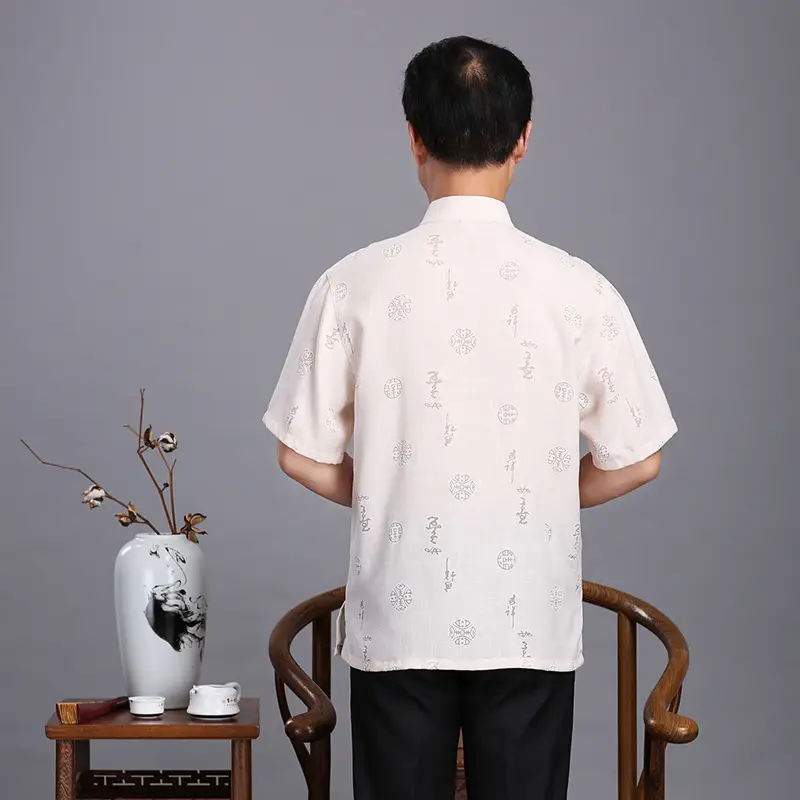 Men Plaid Jixing Ruyi Daily Suit Summer Autumn — feature 12