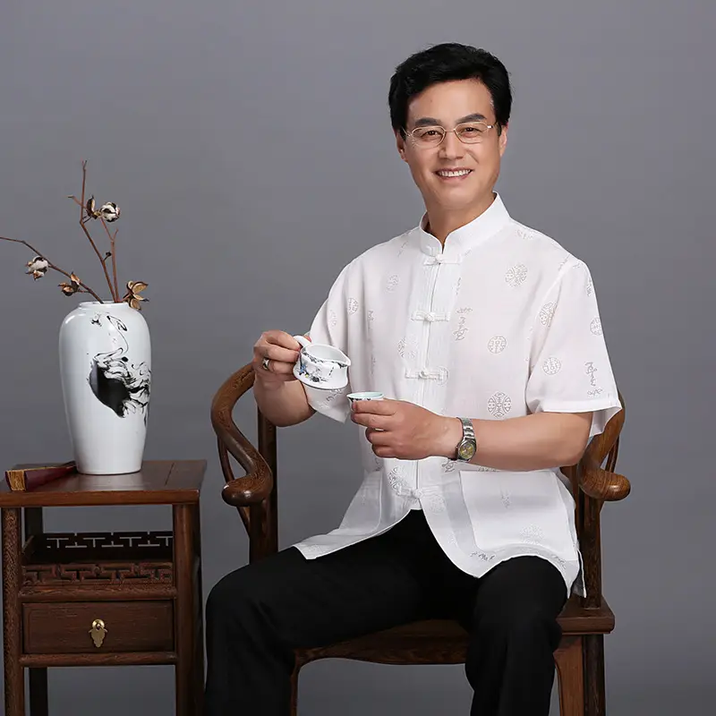 Men Plaid Jixing Ruyi Daily Suit Summer Autumn — feature 7