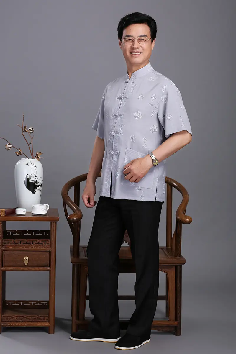 Men Plaid Jixing Ruyi Daily Suit Summer Autumn — feature 8