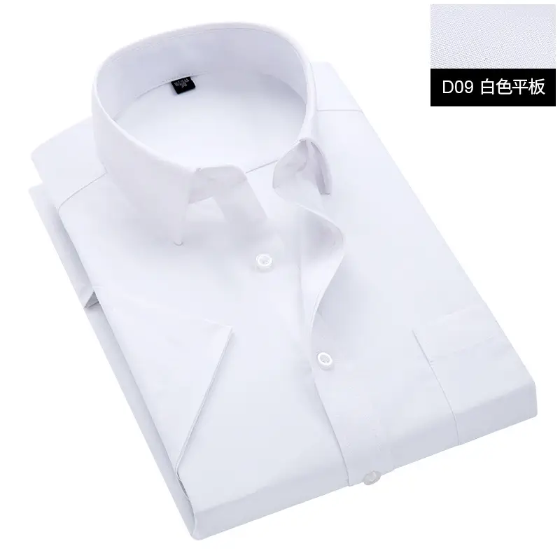 Men's White Plain Long Sleeve Shirt Korean Style - Image 4