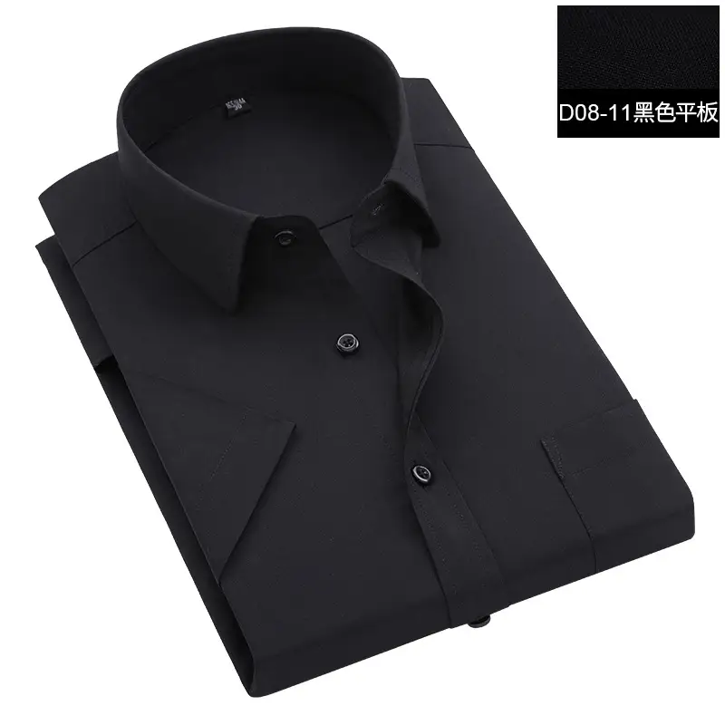 Men's White Plain Long Sleeve Shirt Korean Style - Image 5