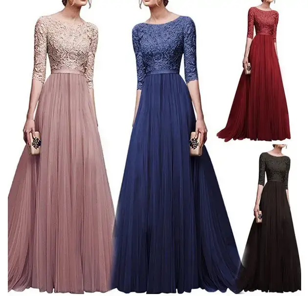 Chiffon Evening Gowns Set of 5 Colors