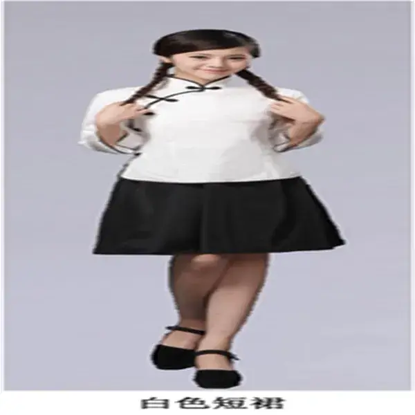 White Zhongshan Suit for Boys May Fourth Youth Clothing