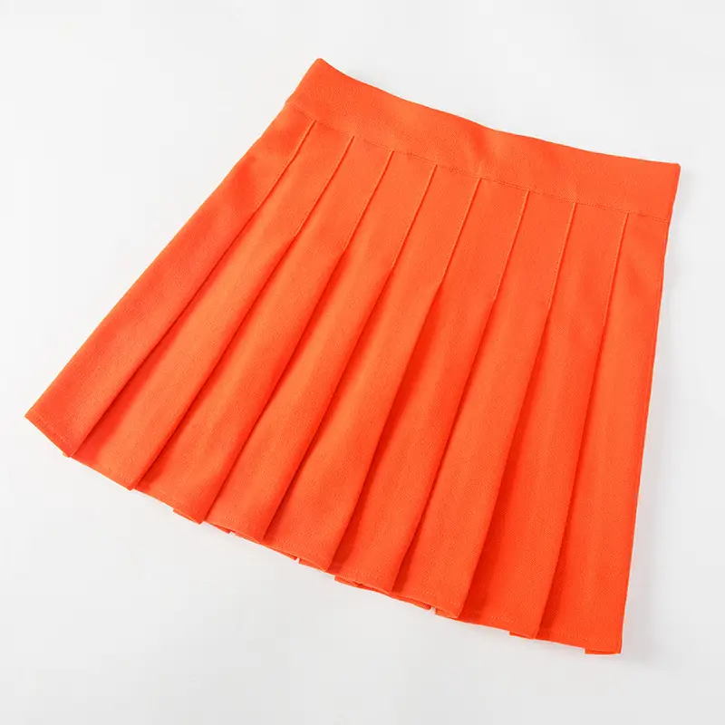White Pleated Skirt for Girls Women Loose Waist College Style - Image 6