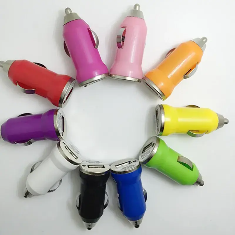 Bullet Car Charger with 10 Colors USB Plug - Image 4