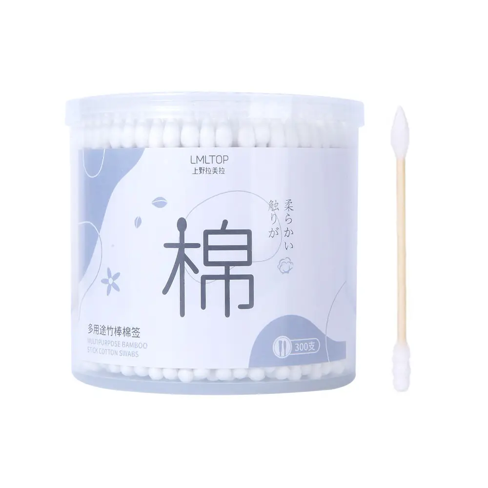 Lmltop Cotton Swabs 300 Pcs Double-Ended Spiral Tip - Image 5