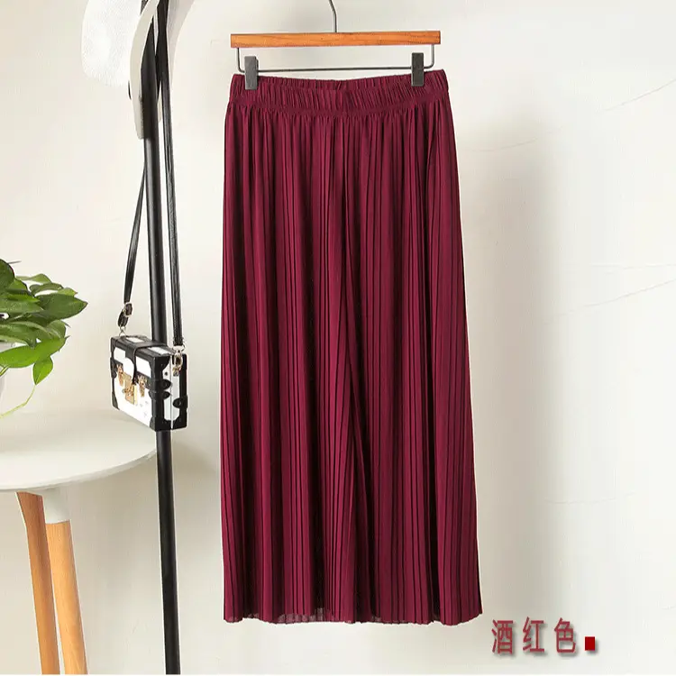 Women Blue Chiffon Ruffled High Waist Pants Set - Image 11