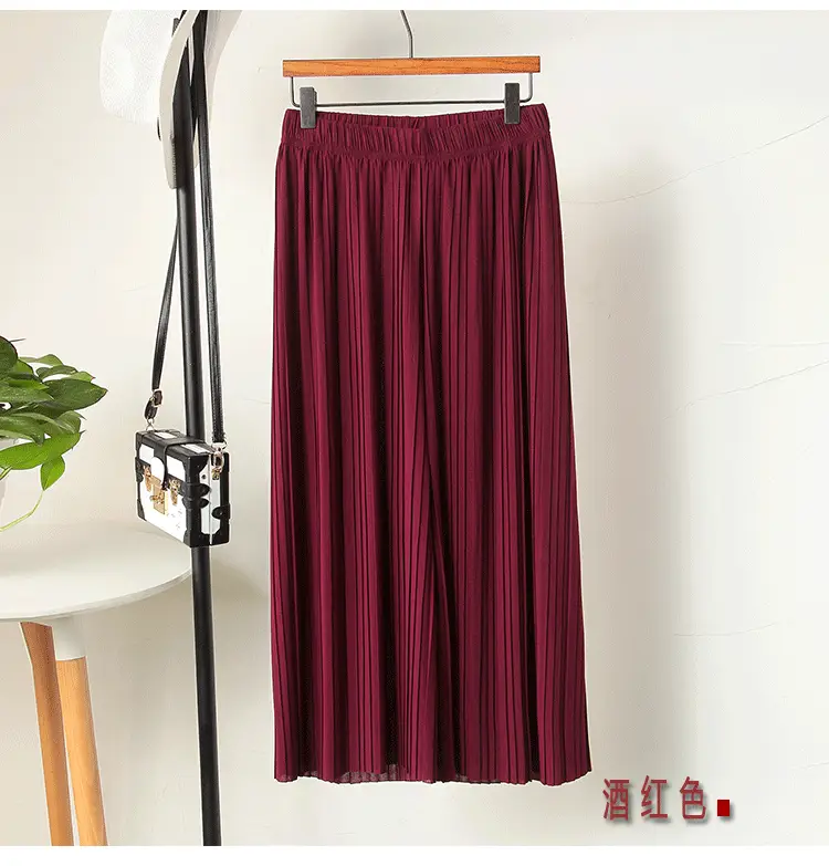 Women Blue Chiffon Ruffled High Waist Pants Set - Image 5