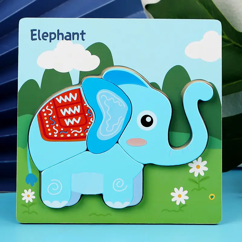 3D Wooden Frog Puzzle for Kids Educational Toy