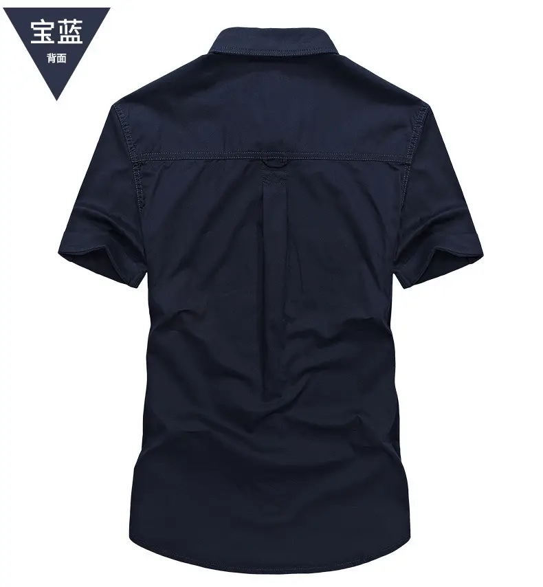 Men Cotton Short Sleeve Shirt Olive Green 1751 — feature 6