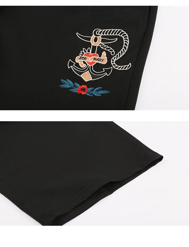 Bi Meng Chao Men Shorts Fat Plus Size Black — feature 14