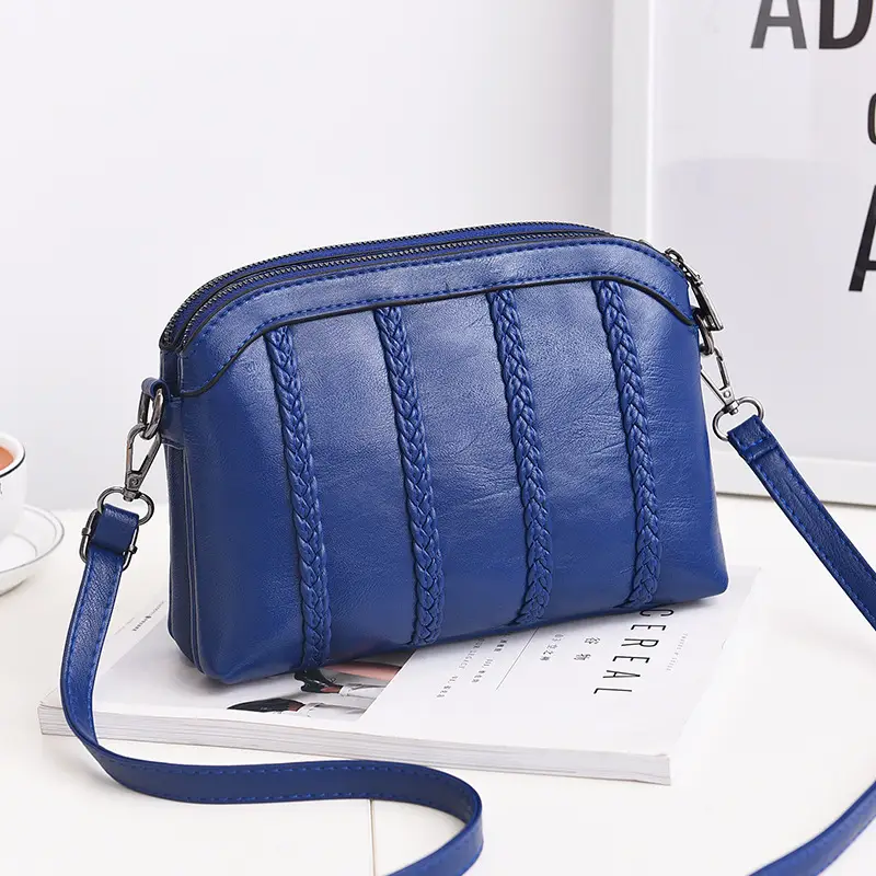 Purple Soft Leather Crossbody Bag for Women 2024 - Image 2