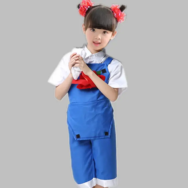 Xiao He's Blue Strap Pants Dance Costume for Girls - Image 4